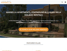 Tablet Screenshot of letsrentmarbella.com